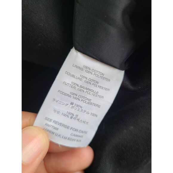 J. Crew Straight & Pencil Skirt Womens 10 Black 100% Cotton - Picture 3 of 5